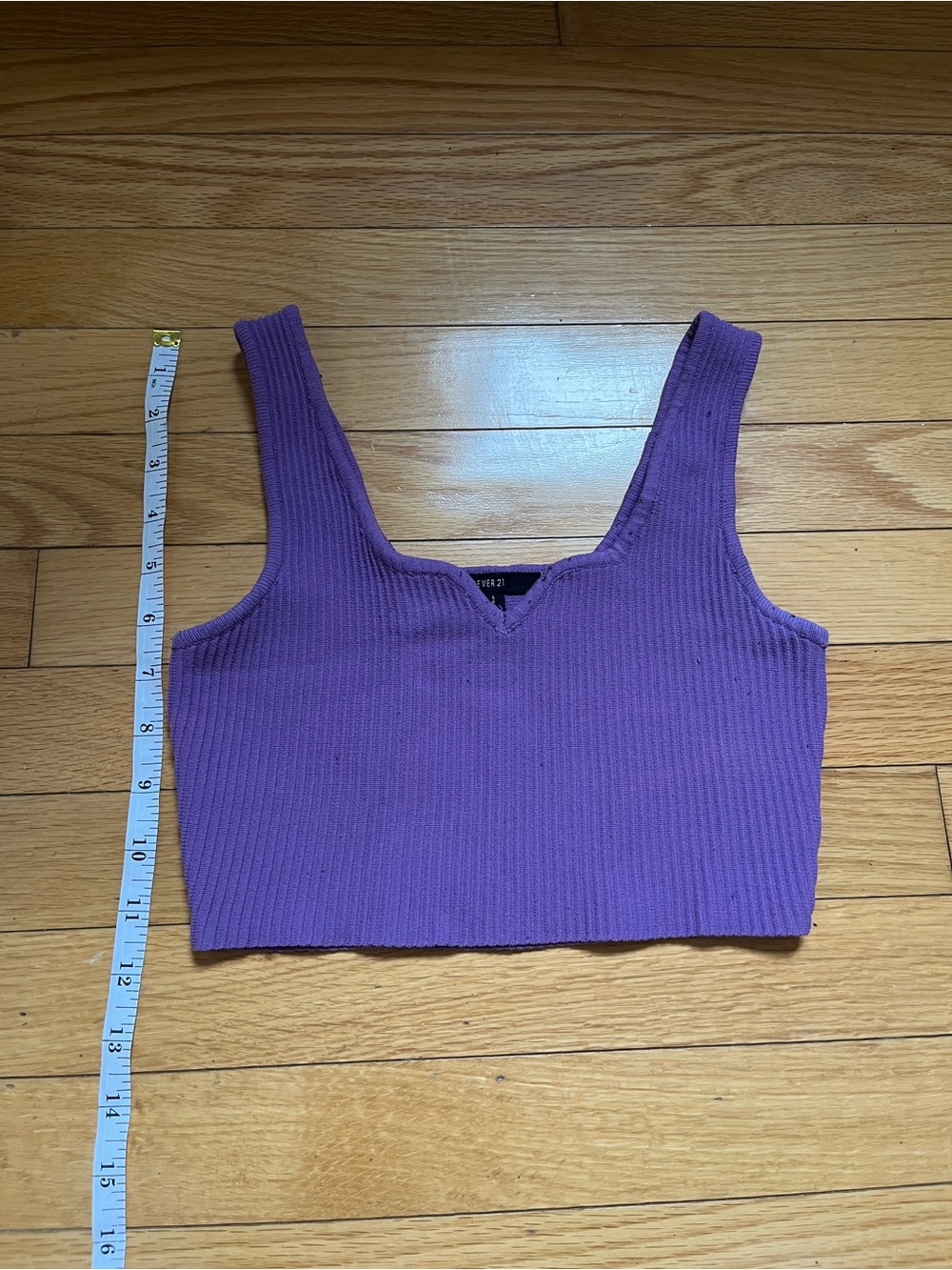 Forever 21 Lavender Ribbed Cropped Tank - Picture 3 of 9